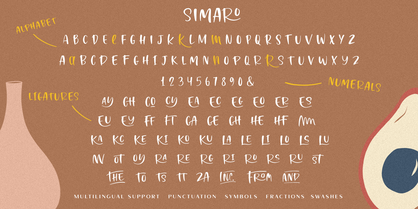 Example font Simaro #2